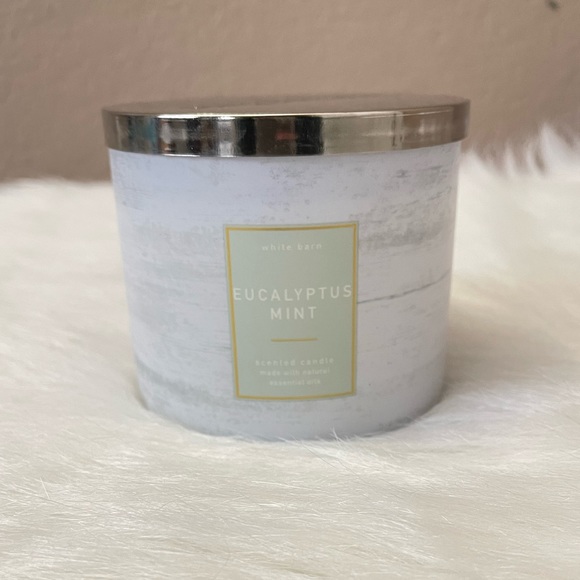 Bath & Body Works Accents Bath Body Works 3 Wick Candle Eucalyptus